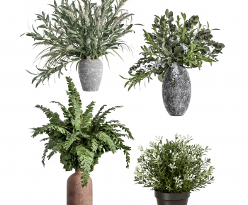 Modern Potted Green Plant-ID:774756915