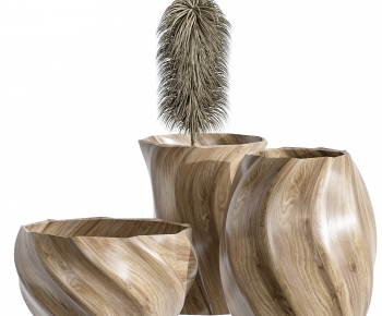 Modern Potted Green Plant-ID:901314974