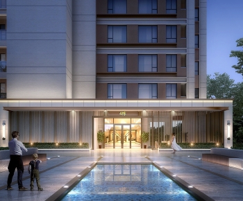 Modern Facade Element-ID:308393004