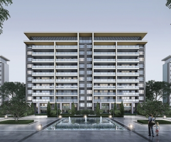 Modern Residential Building-ID:466283082