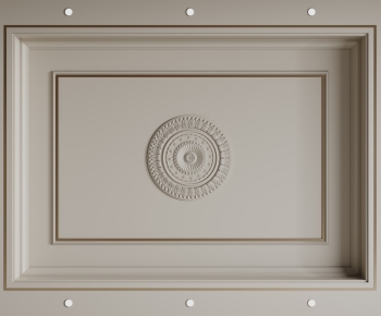 French Style Plaster Carved Top Plate-ID:551040214