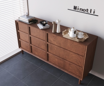 New Chinese Style Side Cabinet-ID:604768991