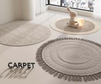 Carpet现代圆形地毯组合-ID:444531924