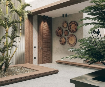 Wabi-sabi Style Hallway-ID:322217948