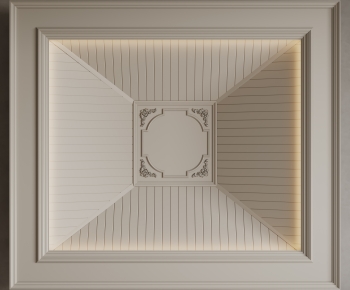 French Style Plaster Carved Top Plate-ID:418741942