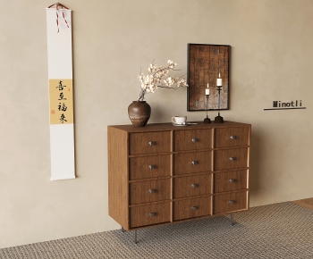 New Chinese Style Side Cabinet-ID:511056903
