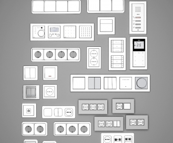 Modern Switch Socket Panel-ID:400612126