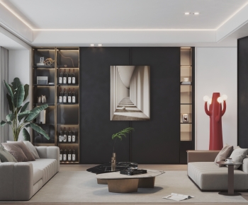 Modern A Living Room-ID:658837087