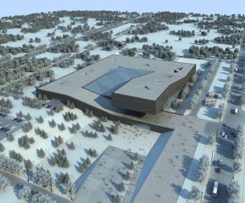 Modern Architectural Bird's-eye View Planning-ID:322200066