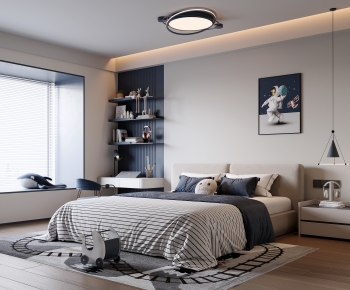 Modern Boy's Room And Son's Room-ID:160592088