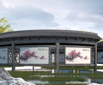 New Chinese Style Gallery Frame-ID:983989955