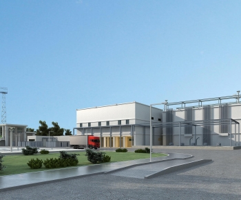 Modern Industrial Building-ID:463016998