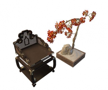 New Chinese Style Lounge Chair-ID:882054096
