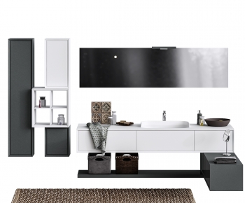 Modern Bathroom Cabinet-ID:502574923