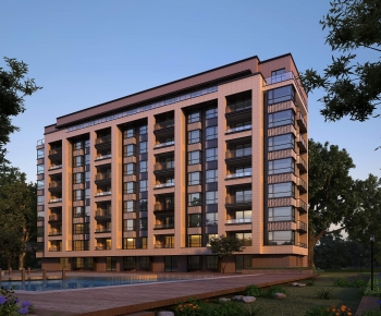 New Chinese Style Residential Building-ID:375622997