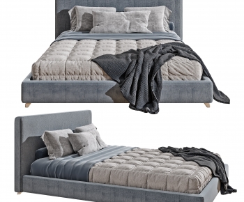Modern Double Bed-ID:308054922