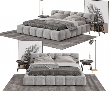 Modern Double Bed-ID:755650045