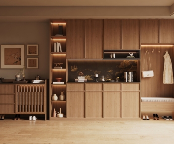 New Chinese Style Shoe Cabinet-ID:151376016
