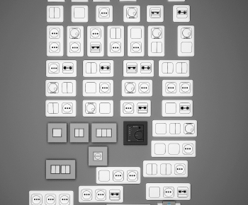Modern Switch Socket Panel-ID:402745016