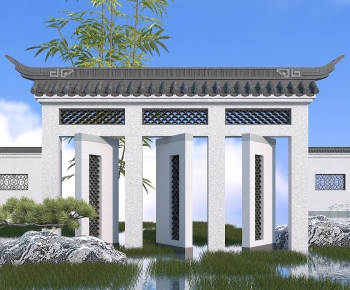 Chinese Style Landscape Wall-ID:662079105