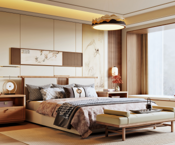 New Chinese Style Bedroom-ID:433160077