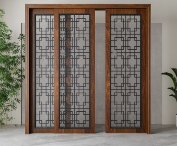 New Chinese Style Sliding Door-ID:239223009