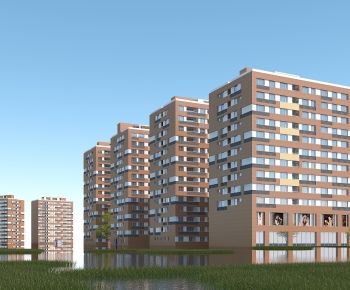 Modern Residential Building-ID:122849934