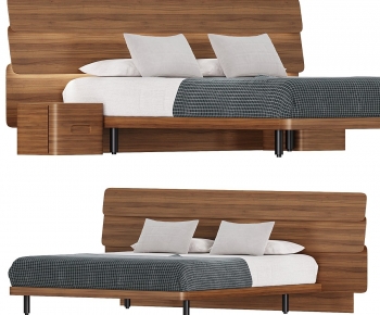 Modern Double Bed-ID:926220892