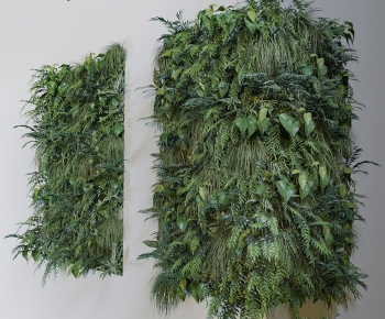 现代转角植物墙-ID:877095946