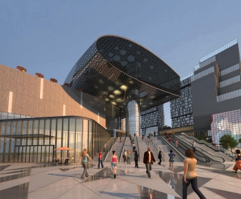 Modern Appearance Of Commercial Building-ID:798296936