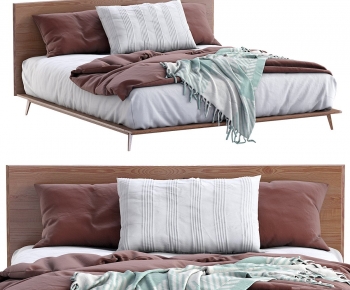 Modern Double Bed-ID:255214932