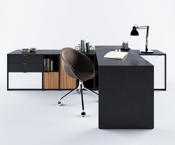 Modern Office Desk And Chair-ID:634169103
