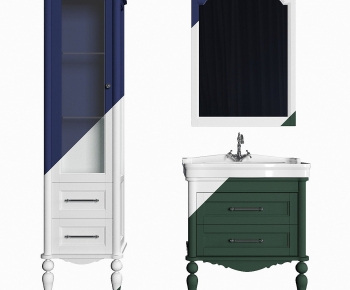 European Style Bathroom Cabinet-ID:126275066
