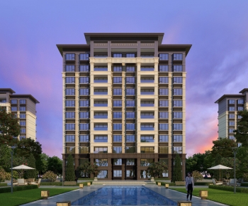 New Chinese Style Residential Building-ID:675849981