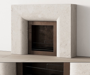 Wabi-sabi Style Fireplace-ID:711148983