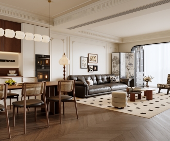 French Style A Living Room-ID:673239213