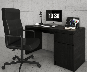 Modern Office Desk And Chair-ID:194869068