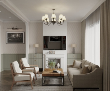 American Style A Living Room-ID:895869026