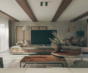 Wabi-sabi Style A Living Room-ID:428445102
