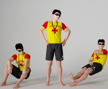 现代救生员男人-ID:932513955
