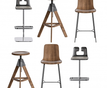 Industrial Style Bar Chair-ID:616480119