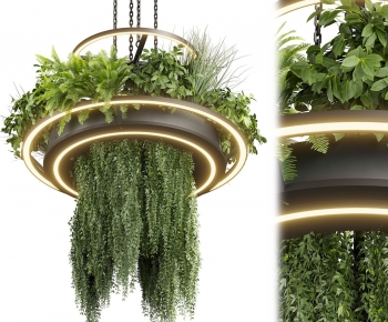 现代绿植吊灯-ID:630959999