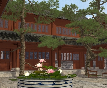 New Chinese Style Courtyard/landscape-ID:461138013