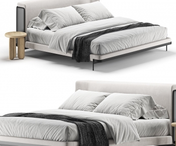 Modern Double Bed-ID:925825125