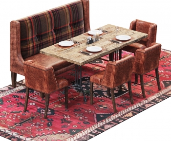 American Style Dining Table And Chairs-ID:558306935