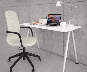 Modern Office Desk And Chair-ID:545733937