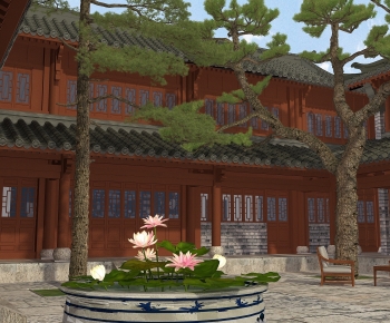 New Chinese Style Courtyard/landscape-ID:121529107
