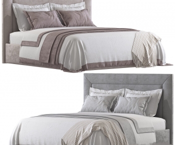 Modern Double Bed-ID:581790923
