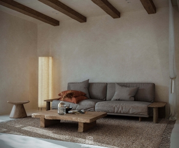 Wabi-sabi Style A Living Room-ID:524690296