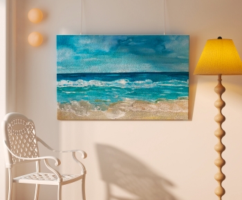现代海边风景挂画-ID:401844024